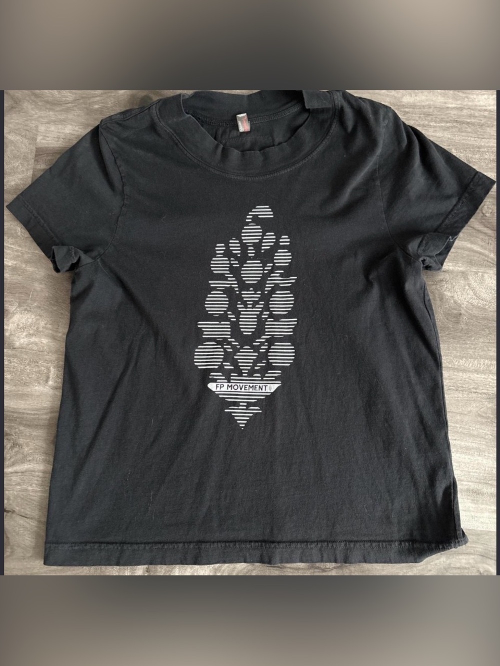 FP Movement by Free People Black Short Sleeve Graphic Tee